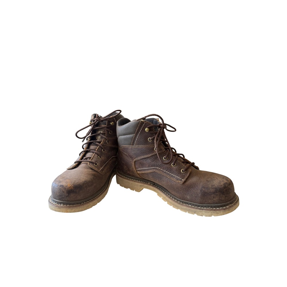 Irish Setter Brown Leather Work Boots Lace Up Slip Resistant 10.5